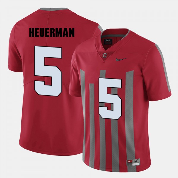 Ohio State Buckeyes Jeff Heuerman Men's #5 Red College Football Jersey 2404SEYB1